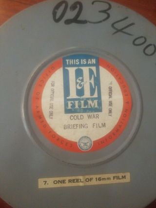 us cold war wwii briefing film i & e 16mm movie in case date ? of year unusual 4