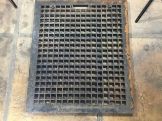 Vintage Cast - Iron Heating Grate Or Cold Air Return 26” X 22”