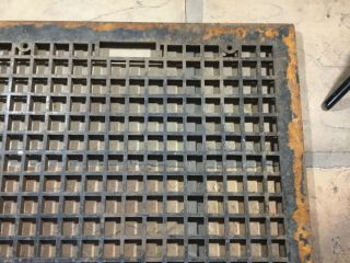 Vintage cast - iron heating grate or cold air return 26” x 22” 3