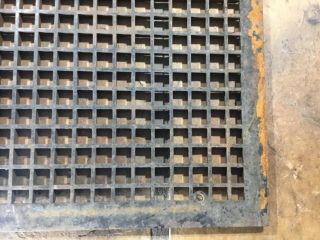 Vintage cast - iron heating grate or cold air return 26” x 22” 4