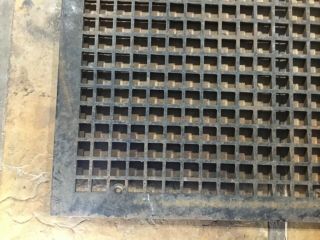 Vintage cast - iron heating grate or cold air return 26” x 22” 5