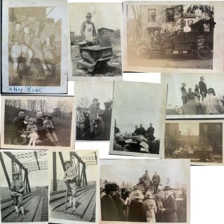 Wwi era photo album w/ M1917 American Tank,  Ambulance,  Doughboy Photo 3