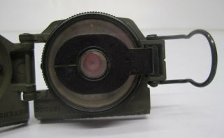 Vtg Waltham Watch Co Lensatic Compass US Army Military Korean War Survival Tool 3