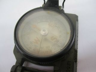 Vtg Waltham Watch Co Lensatic Compass US Army Military Korean War Survival Tool 4