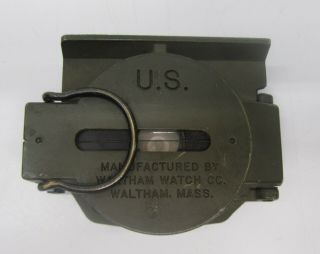 Vtg Waltham Watch Co Lensatic Compass US Army Military Korean War Survival Tool 5