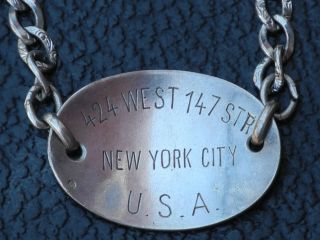 WW I ID Bracelet & Dog Tags NATIONAL ARMY 1st LT QMC BASE HOSPITAL William Bode 5