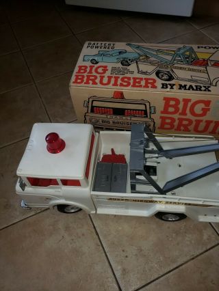 Vintage Marx Big Bruiser Tow Truck W/pick Up Truck Ex Box 100