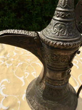 Antique Islamic Middle Eastern Arabic Dallah Bedouin Oman Coffee Pot Persian 3