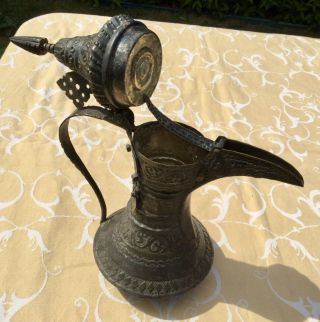 Antique Islamic Middle Eastern Arabic Dallah Bedouin Oman Coffee Pot Persian 5