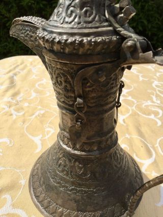 Antique Islamic Middle Eastern Arabic Dallah Bedouin Oman Coffee Pot Persian 9