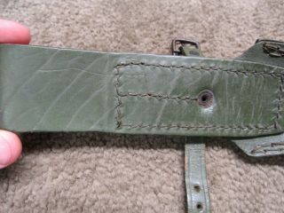Argentine M1891 / 1909 Mauser Bayonet Frog Green Leather 7
