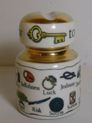 Piero Fornasetti The Key To Dreams Porcelain Insulator Paperweight Unsigned