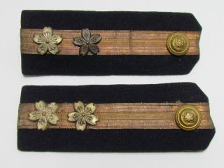 Ww2 Japanese Navy Officer Shoulder Boards Wwii Epaulettes Medal Badge Cap War