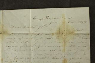 Mexican War Letter 1848 VA Volunteers Christiansburg Indian Attack Texas Rangers 2