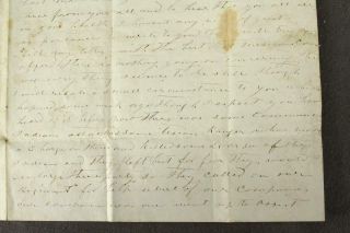 Mexican War Letter 1848 VA Volunteers Christiansburg Indian Attack Texas Rangers 4