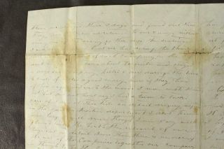 Mexican War Letter 1848 VA Volunteers Christiansburg Indian Attack Texas Rangers 8