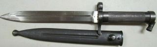 Swedish Mauser Bayonet With Scabbard For 96,  38 And Ljungmann