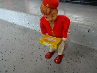Near Japan ALPS MR.  Butts Cigarette Boy windup toy w/Original Box. 4