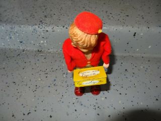 Near Japan ALPS MR.  Butts Cigarette Boy windup toy w/Original Box. 9