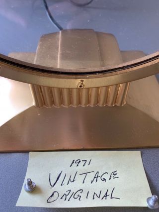 Vintage 1971 Jefferson Golden Hour Mystery Clock 3