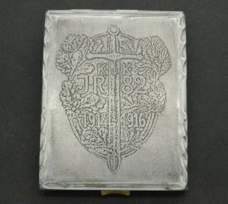 Ww1 Period Austria Hungary Cigarette Case With Engraving 1914 - 1916