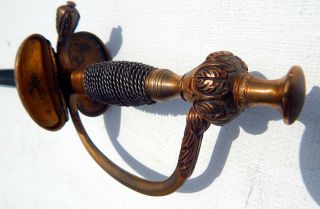 C1790 German Prussian Infantry Officer Sword W/ Folding Guard