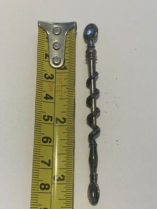 Antique Georgian Cut Steel Travelling Peg & Worm Corkscrew Screw C1810 Pocket 3