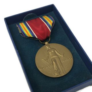 World War 2 Medal Campaign Service Victory Antique 1941 - 1945 71 - M - 945 6 - 21 - 1946