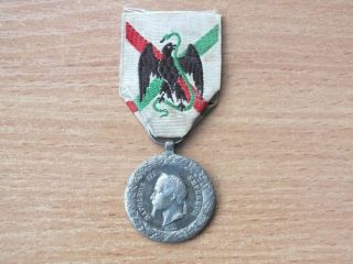Expedition Du Mexique 1862 - 1863 Silver Medal France