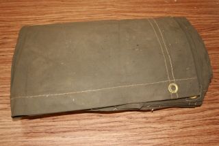 Rare Item - Military Heavy Duty Oiled Canvas - Large Tarp Or Cover -