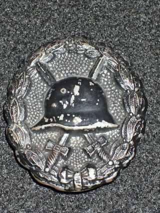 Wwi Imperial German Army Black Wound Badge 3rd Class - Authentic
