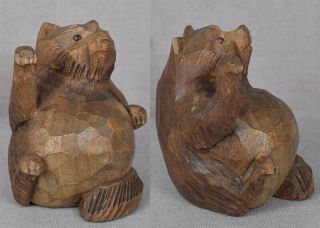 19c ittobori netsuke TANUKI by KAZUYUKI 3