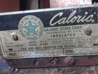 Vintage Caloric 1950 ' s gas stove 6