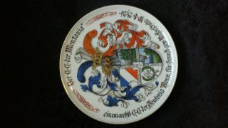 Post WW1 German Studentica Fencing Club University Presented Plate 3
