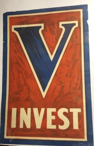 Wwi Liberty Bond Poster - “invest”