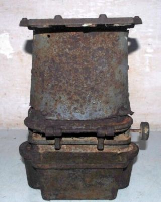 Old Rare Antique Cast Iron Stove Heater Kerosene Oil Burning Collectiblle Stove 9