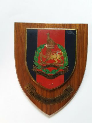 Vintage Rhodesian Military Police Corps Plaque - Udi Period - Bush War