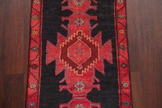 Vintage Geometric 9 ft Runner Bakhtiari Persian Tribal Oriental Wool Rug 2 ' x 9 ' 3