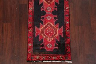 Vintage Geometric 9 ft Runner Bakhtiari Persian Tribal Oriental Wool Rug 2 ' x 9 ' 4