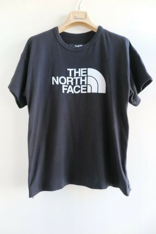 Sacai X The North Face Women Black Tee Top For Parka Jacket Down