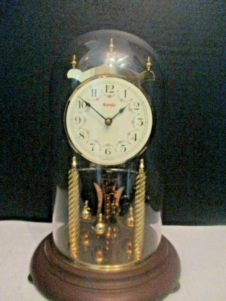 Vintage Kundo Kieninger Obergfell Brass Mantel Clock Anniversary 400 Day Germany 2