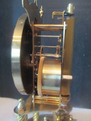 Vintage Kundo Kieninger Obergfell Brass Mantel Clock Anniversary 400 Day Germany 9