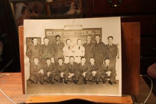 May 15th,  1951 Us Air Force Class - 11130 William E.  Jones Ins Signed Group Photo