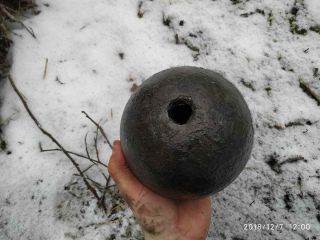 15 CM 9KG FRENCH BIG CANNON BALL TO BREAK WALLS 1812 NAPOLEONIC WARS 2