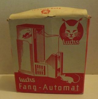 Vintage German Mouse Trap Luchs Fang - Automat