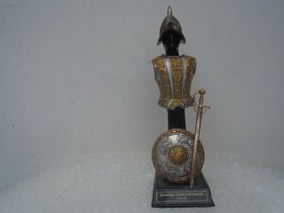 SPANISH CONQUISTADOR 22 carat gold & silver armour model by the Franklin 10