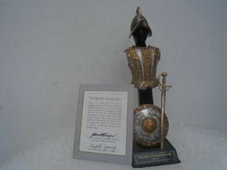 Spanish Conquistador 22 Carat Gold & Silver Armour Model By The Franklin