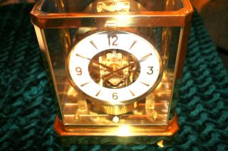 1967 Jaeger Lecoultre 528 Atmos Mantle Clock Runs Perfectly