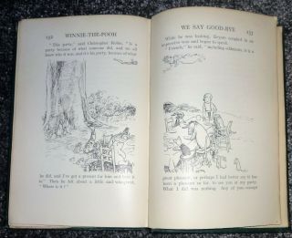 1ST ED ' WINNIE THE POOH,  BY A.  A.  MILNE,  ILLUSTRATED BY E.  SHEPARD,  PRINTED 1926 11