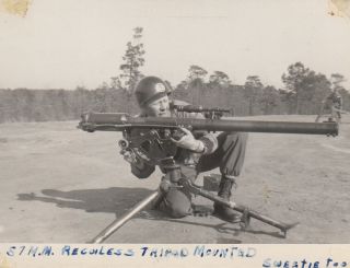 Snapshot Photo 30th Regiment 57mm Recoilless Rifle 1952 Nato 145